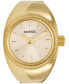 ფოტო #8 პროდუქტის Women's Ring Watch Two-Hand Gold-Tone Stainless Steel Bracelet Watch, 15mm