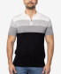 Men's Striped Polo Sweater