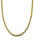 ფოტო #1 პროდუქტის Triple Woven Link 22" Chain Necklace, Created for Macy's