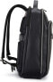 Фото #3 товара Мужской кожаный черный рюкзак Samsonite Classic Leather Backpack, Black, One Size