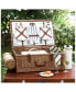 Фото #3 товара Dorset English-Style Willow Picnic Basket for 4 with Blanket