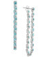 ფოტო #1 პროდუქტის Crystal Stone Chain Drop Earrings, Created for Macy's