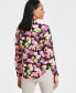 Women's Printed Flap-Pocket Blouse, Created for Macy's