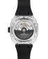 ფოტო #2 პროდუქტის Men's Swiss Automatic Alpiner Extreme Regulator Black Rubber Strap Watch 41mm