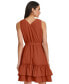 ფოტო #4 პროდუქტის Women's V-Neck Sleeveless A-Line Dress