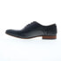 La Milano Liverpool A121005 Mens Black Oxfords Cap Toe Shoes 10