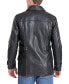 ფოტო #2 პროდუქტის Men Hunter Leather Coat - Tall