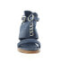 Фото #3 товара A.S.98 Bray A85005-101 Womens Blue Leather Hook & Loop Block Heels Shoes 9.5