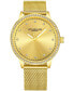 ფოტო #1 პროდუქტის Women's Gold-Tone Mesh Bracelet Watch 38mm