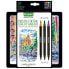 Фото #1 товара Crayola Brush & Detail Double Tip Markers Двусторонние фломастеры в металлическом кейсе 32 цвета