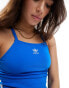 Фото #6 товара adidas Originals three stripe mini dress in bluebird