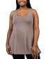 ფოტო #4 პროდუქტის Plus Size Sleeveless Tunic Tank Top