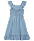 Фото #1 товара Платье для малышей Guess среднего размера в джинсовом стиле с манжетами