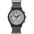 Timex 40 mm MK1 Aluminum Chrono Gunmetal Case White Dial Grey Nylon