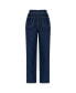 ფოტო #3 პროდუქტის Women's Double Waist Accessory Detailed Jeans