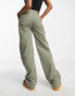 Фото #2 товара ASOS DESIGN Tall oversized cargo trouser with multi pocket in khaki