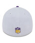 Фото #1 товара Men's White, Purple Minnesota Vikings 2023 Sideline 39THIRTY Flex Hat