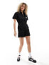 Dickies vale short sleeve playsuit in black