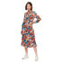 Фото #1 товара SUPERDRY Printed Short Sleeve Midi Dress