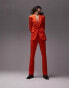 Topshop – Feminine Blazer mit schmalem Schnitt in Rot, Kombiteil Красный, 34 - фото #4