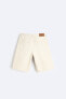 Фото #13 товара Джинсовые шорты с принтом с эффектом потертости ZARA