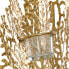 Wall Decoration 58,5 x 8,5 x 55 cm Crystal Golden Metal