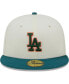ფოტო #3 პროდუქტის Men's Cream Los Angeles Dodgers Chrome Evergreen 59FIFTY Fitted Hat
