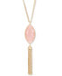 Stone & Chain Tassel Long Lariat Necklace, 32" + 3" extender, Created for Macy's