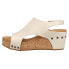 Corkys Carley Studded Wedge Womens Off White Casual Sandals 30-5316-CREA