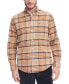 Фото #1 товара Men's Big & Tall Westley Regular-Fit Plaid Button-Down Brushed Twill Shirt