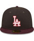 Фото #5 товара Men's Brown, Maroon Los Angeles Dodgers Chocolate Strawberry 59FIFTY Fitted Hat