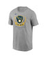 Фото #3 товара Men's Heathered Gray Milwaukee Brewers True Brew Local Team T-shirt