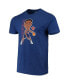 Фото #3 товара Men's RJ Barrett Heathered Blue New York Knicks Bobblehead T-shirt