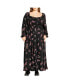 ფოტო #1 პროდუქტის Plus Size Cassie Floral Maxi Dress