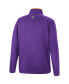 ფოტო #3 პროდუქტის Men's Purple LSU Tigers Rebound Quarter-Snap Jacket