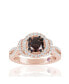Фото #1 товара Suzy Levian Rose Sterling Silver Cubic Zirconia Anniversary Ring