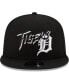 ფოტო #3 პროდუქტის Men's Black Detroit Tigers Street Trucker 9FIFTY Snapback Hat