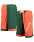 Big Boys Green and Orange Miami Hurricanes Conch Bay Swim Shorts