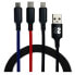 Фото #1 товара Кабель Micro USB Subblim SUB-CAB-3IN101 1 m Чёрный (1 штук)