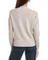 Forte Cashmere Easy Surplice Cashmere Sweater Women's Beige L