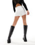 Фото #3 товара Kaiia contrast bow detail skort in white