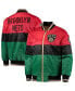 Фото #1 товара Men's Red and Black and Green Brooklyn Nets Black History Month NBA 75th Anniversary Full-Zip Jacket
