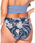ფოტო #3 პროდუქტის Plus Size Nina Swimwear High-Waist Bikini Bottom