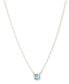 ფოტო #1 პროდუქტის Gold-Tone Cushion-Cut Pink Stone Pendant Necklace, 16" + 3" extender