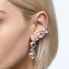 Swarovski Damen Ohrstecker Millenia Ear Cuff, Einzel, Asymmetrisch, Set, Weiss, Rhodiniert 5602846