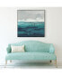 30" x 30" Sea Foam Vista I Art Block Framed Canvas