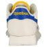 Кроссовки Reebok Classic Leather Trainers черные из замши Chalk / Vector Blue / Collegiate Gold, 38.5 - фото #6