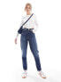 Levi's high waisted mom jeans in dark wash navy