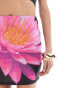 Фото #2 товара ASOS DESIGN co-ord slinky mini skirt in large scale floral