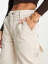 Фото #5 товара ASOS DESIGN Petite cargo jeans in stone